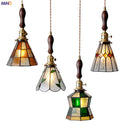 Axyaa Glass Copper Pendant Light LED Hanglamp Nordic Modern Hanging Light