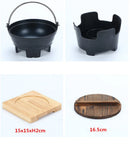 Axya Portable Charcoal Grill & Alcohol Stove Hot Pot Combo