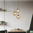 Axyaa Glass Ball Pendant Lights for Bar, Restaurant, Bedroom, and Modern Lighting