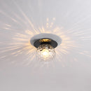 Axyaa Nordic Glass Ball Ceiling Lamp for Bedroom and Balcony, Indoor E27 Lighting