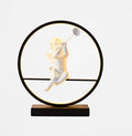 Axyaa Angel Doll Table Lamp: Romantic Couple Desk Lamp for Modern Home Decor