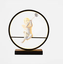 Axyaa Angel Doll Table Lamp: Romantic Couple Desk Lamp for Modern Home Decor