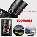 Axya XHP70 XHP50 LED Headlamp Zoomable Waterproof Headlight Zoomable Head Lamp