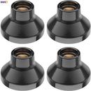 Axyaa Ceramic E27 Lamp Holder Base 110-220V White Black Table Ceiling Fitting