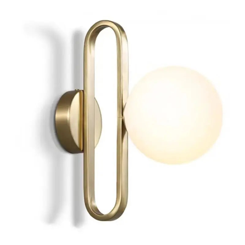 Axyaa LED Wall Light Fixture Glass Metal Modern Home Decor Sconces Hallway