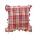 Axyaa Fringed Coffee Black Yellow Green Cotton Cushion Cover 45x45cm Home Decor