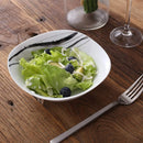 Axya Porcelain Ceramic Dinner Set with Cutlery - 24/48 Piece Tableware Collection