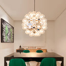 Axyaa Nordic Glass Bubble Lamp - LED Hanging Light for Home Décor