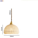 Axyaa Nordic Ceramic Pendant Lamp Modern Japanese Style Copper Hanging Light