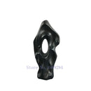 Axyaa Abstract Black and White Ceramic Vase with Hollow Out Hole for Home Decoration