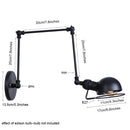 Axyaa Metal Head Bar Wall Sconce Light for Country Rural Spaces