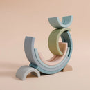Axya Silicone Rainbow Stacker Blocks: Educational Montessori Stacking Toy
