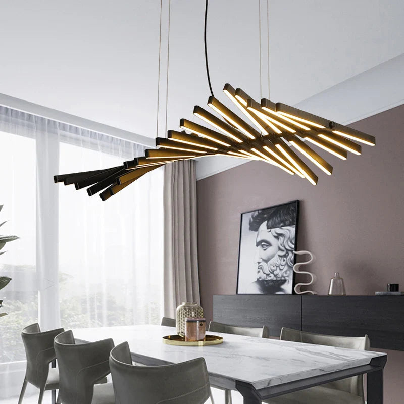 LED Chandelier Nordic Loft Hanging Light by Axyaa for Living Room, Restaurant, Bar & Home