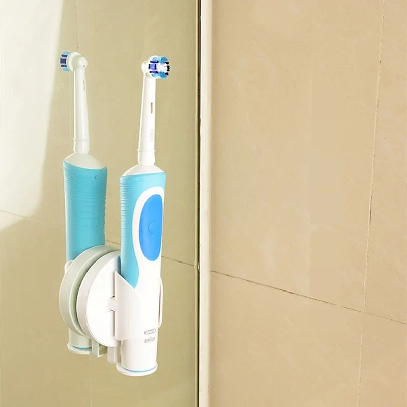 Axya Electric Toothbrush Holder: Stylish Wall Mount Organizer with Drainage