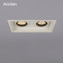 Axyaa Square LED Narrow Border Ceiling Downlight for Home Villas recessed Light