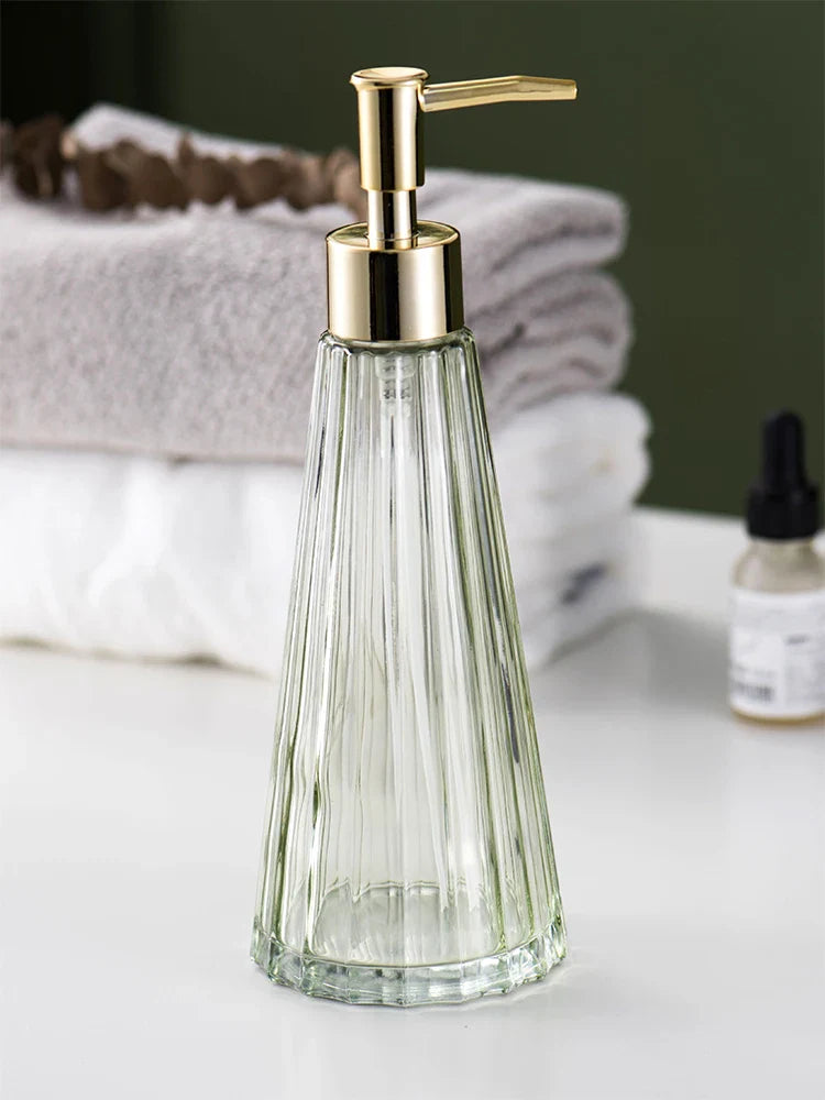 Axya Glass Lotion Bottle Body Soap Dispenser Desktop Ornaments