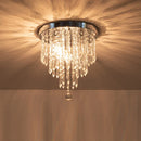 Axyaa Crystal Ceiling Light: Elegant Hanging Fixture for Home Decor & Indoor Lighting