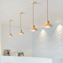 Axyaa Modern Wood Pendant Lights for Kitchen Living Room Bedroom