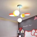 Axyaa Nordic Kids Cartoon Chandelier LED Pendant Light, AC 220V