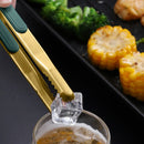 Axyaa Stainless Steel Non-Slip Food Tongs for Cooking and BBQ