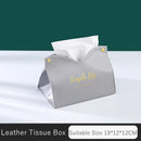 Axyaa PU Leather Tissue Box Case: Stylish Napkin Holder & Paper Storage
