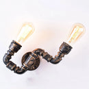 Axyaa Industrial Water Pipe Wall Light Vintage Retro Loft Ceiling Wall Lamp