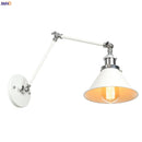 Axyaa Loft Industrial Swing Arm Wall Lamp with Vintage Edison Bulb