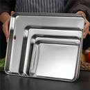 Axyaa Stainless Steel Food Storage Tray for Steamed Sausage, Fruit, Pastries, and More