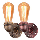 Rustic Water Pipe Wall Light Vintage Loft Sconce by Axyaa
