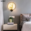 Axya LED Wall Lamps: Modern Dimmable Indoor Lighting for Kids' Bedroom, Living Room, Aisle
