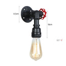 Axyaa Vintage E27 Water Pipe Wall Sconces, Steampunk Design for Hallway, Basement