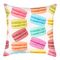 Axyaa Biscuits Cake Print Decor Pillow Cover for Home Sofa Decoration