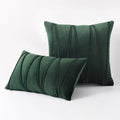 Blue Velvet Cushion Cover Set 18x18" - Axyaa Decorative Pillows for Living Room