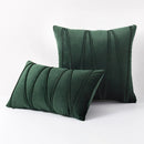 Blue Velvet Cushion Cover Set 18x18" - Axyaa Decorative Pillows for Living Room