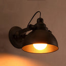 Axyaa Industrial Wall Sconce Black Wall Light E27 Indoor Retro Loft Bedside Lamp