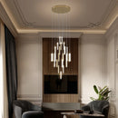 Axyaa Modern Minimalist Spiral Stair Pendant Chandelier for Duplex Villas and Lofts