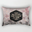 Axyaa Rectangle Lumbar Cushion Cover for Home Sofa Decoration