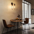 Axyaa Industrial LED Wire Cage Wall Sconce - Vintage Bedside Lighting