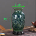Axyaa Blue White Porcelain Antique Ceramic Vase Home Table Decor Pot Craft