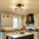 Axyaa Metal Branch Industrial Ceiling Lamp, 3/4 Lights Fixture for Kitchen, Living Room