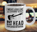 Axyaa Guitarist Magic Mug - 320ml Ceramic Coffee for Music Lovers