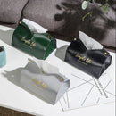 Axyaa PU Leather Tissue Box Case: Stylish Napkin Holder & Paper Storage