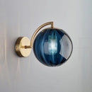Axyaa Modern Nordic Glass Ball Wall Lamp for Living Room, Bedroom, and Aisle Indoor Decor with LED Bulb