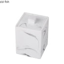 Axya Marbled Ceramic Swab Holder Salt Shaker Jewelry Box Decoration
