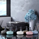 Axya Ceramic Lotion Bottle: Shower Gel, Shampoo, Hand Sanitizer, Soap Dispenser