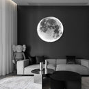Axyaa LED Moon Wall Lamp: Modern, Nordic, Minimalist Design for Bedroom, Living Room & More