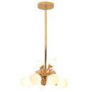 Axyaa Feather Chandelier: Modern G9 LED Palm Tree Design for Romantic Living Room Lighting