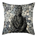 Buddha Pattern Throw Pillow Cover by Axyaa for Home, Car, Sofa Décor
