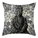 Buddha Pattern Throw Pillow Cover by Axyaa for Home, Car, Sofa Décor