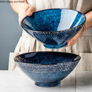 Axya Blue Ceramic Soup Bowl Set for Elegant Dining and Serving